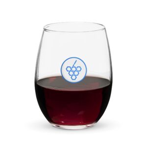 Stemless wine glass